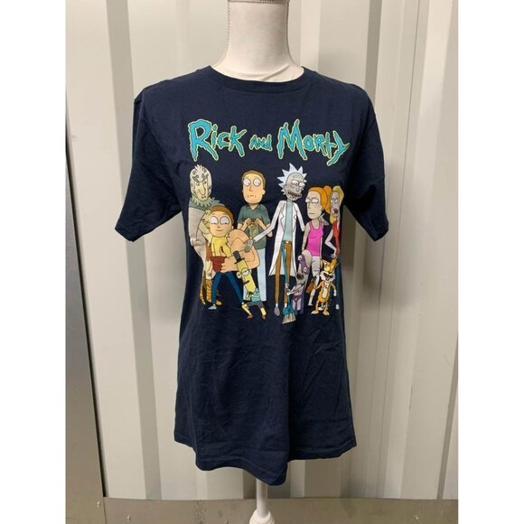 NWT Rick And Morty Graphic T Shirt Adult Swim Black Unisex Size Small - Picture 1 of 5